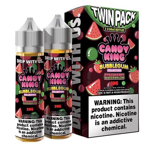Strawberry Watermelon by Candy King Bubblegum Collection 120ml