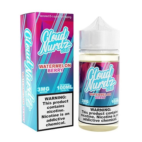 Taking in Sweet Mentholated Blend of Watermelon Berry Iced Vape Juice