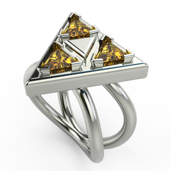 Single Colour Stone Ring