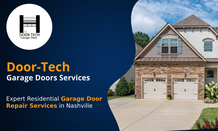 Residential garage door repair in Nashville
