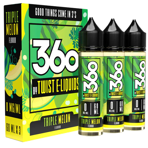 Triple Melon by 360 Twist E-Liquids 180ml (3x60ml)