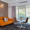 Luxurious bedroom in Canberra accommodation.