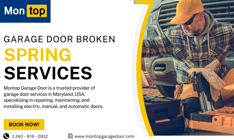 garage door broken spring MD