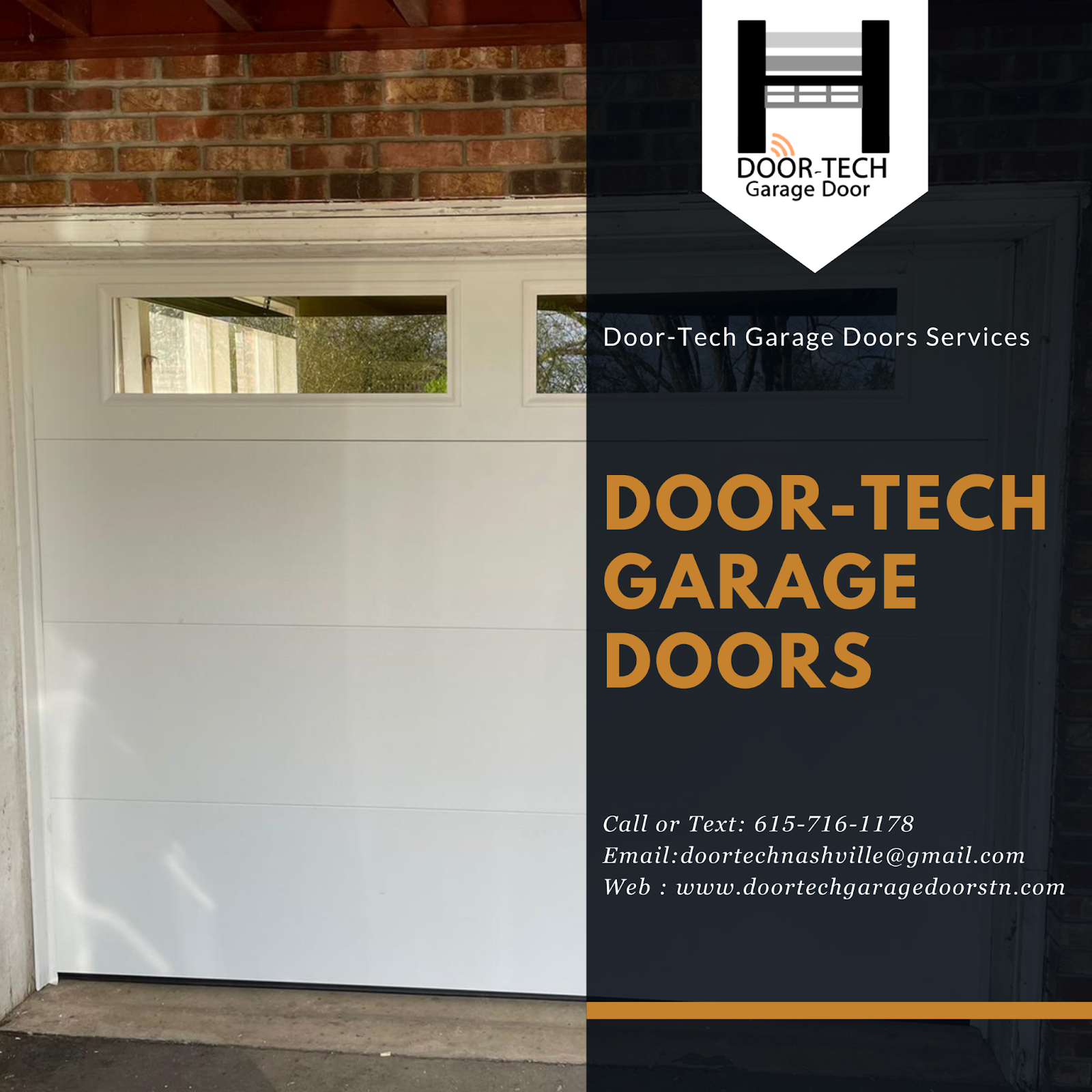 Residential garage door installation in Nashville