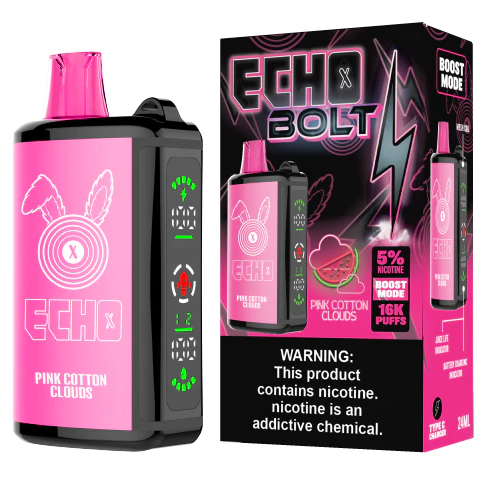 Pink Cotton Clouds Disposable Vape (16000 Puffs) by ECHO BOLT